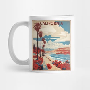 California United States of America Travel Vintage Poster Mug